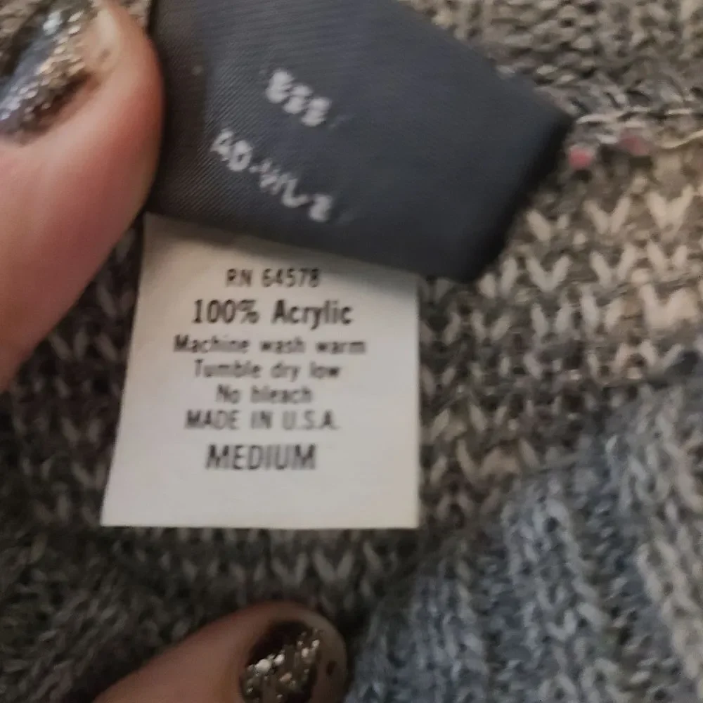 Vintage 1980's Crewneck Fair Isle Aderro Sweater